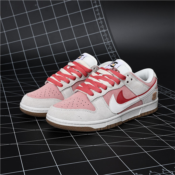 Women's Dunk Low Pink/Gray Shoes 272